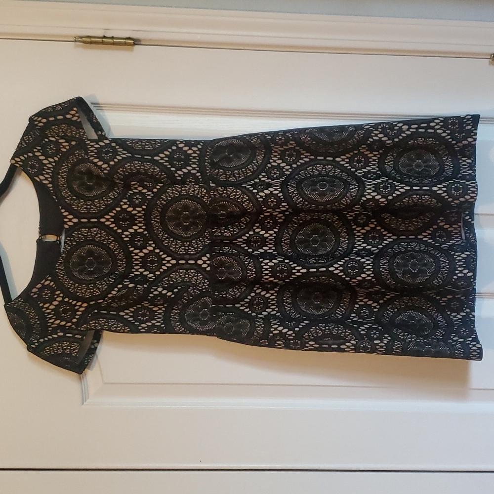 Women's mini dress, size Medium.  Black lace.